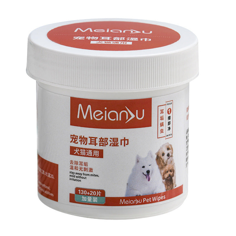 Ear Cleaning Eyes Cleaning Tear-removing Cleaning Wipes For Pets Ear Cleaning Add 150 Pieces