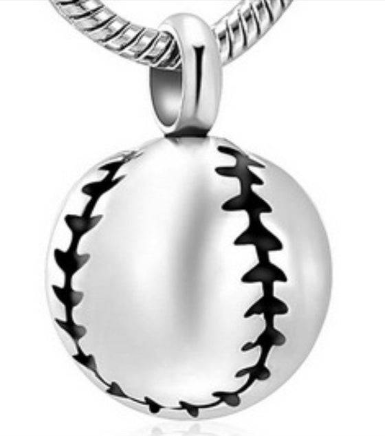 Baseball Ashes Necklace Pendant