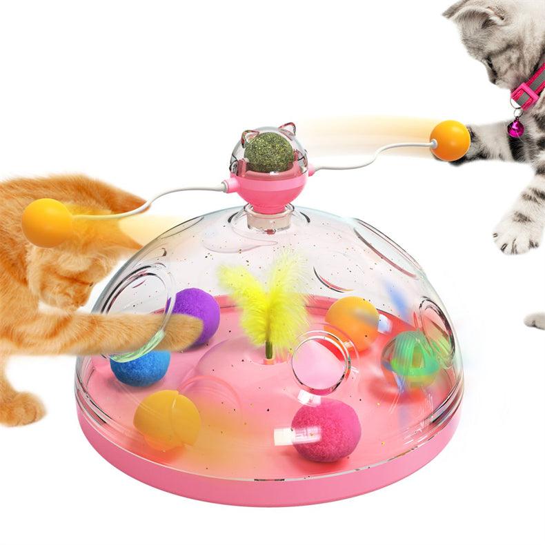 Whisker Wonderland: Interactive Cat Toy Extravaganza Cat Treasure Box Pink