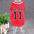 Hot World Cup Ball Spring And Summer Dog Vest Pet Supplies Red