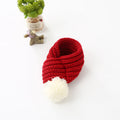 Wool scarf cat and dog accessories pet scarf Red