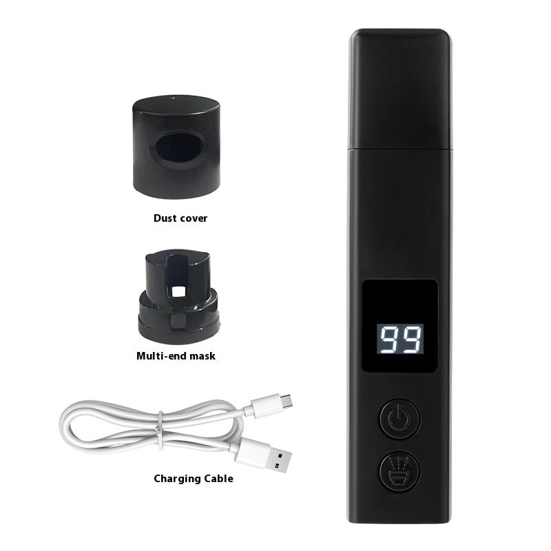 Electric Charging With Dust Cover With Light Pets Nail Piercing Device Pet Products Black