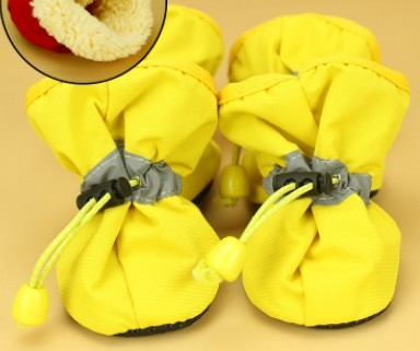 Pets, shoes, dogs, soft bottom shoes, size dogs, Teddy, home, antiskid shoes, and warm boots. Yellow B