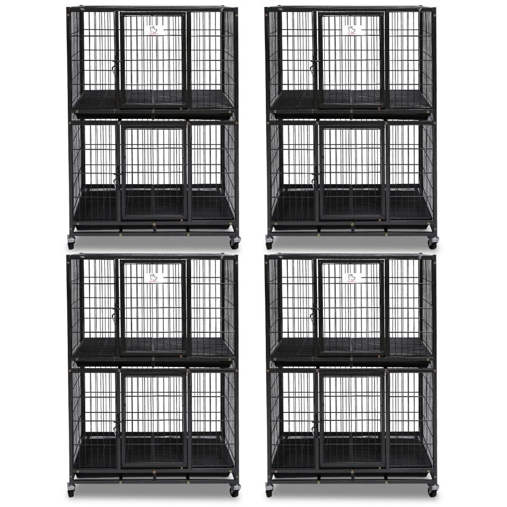 31" Two-Tier Dog Crate 46A 4 Pack