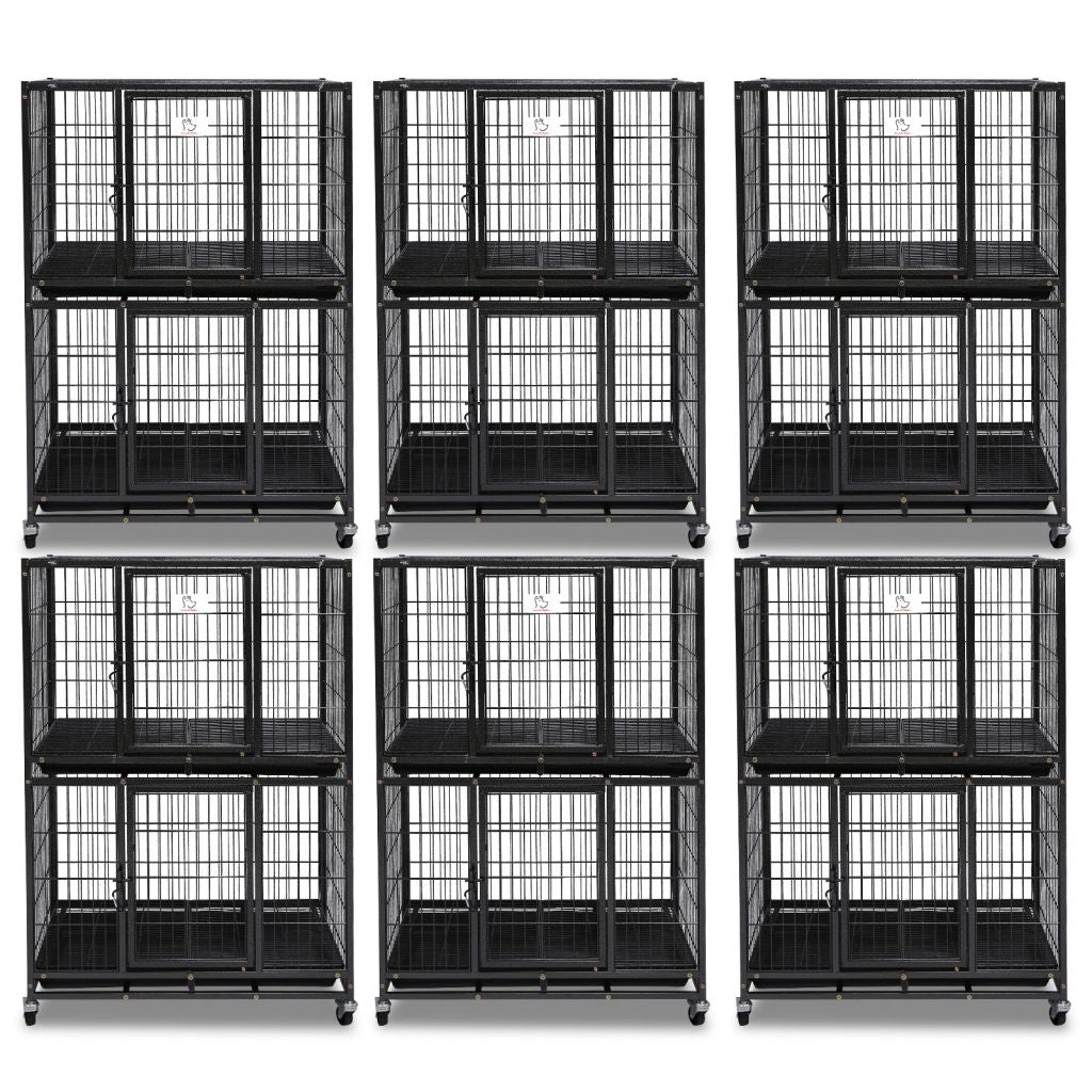 31" Two-Tier Dog Crate 46A 6 Pack