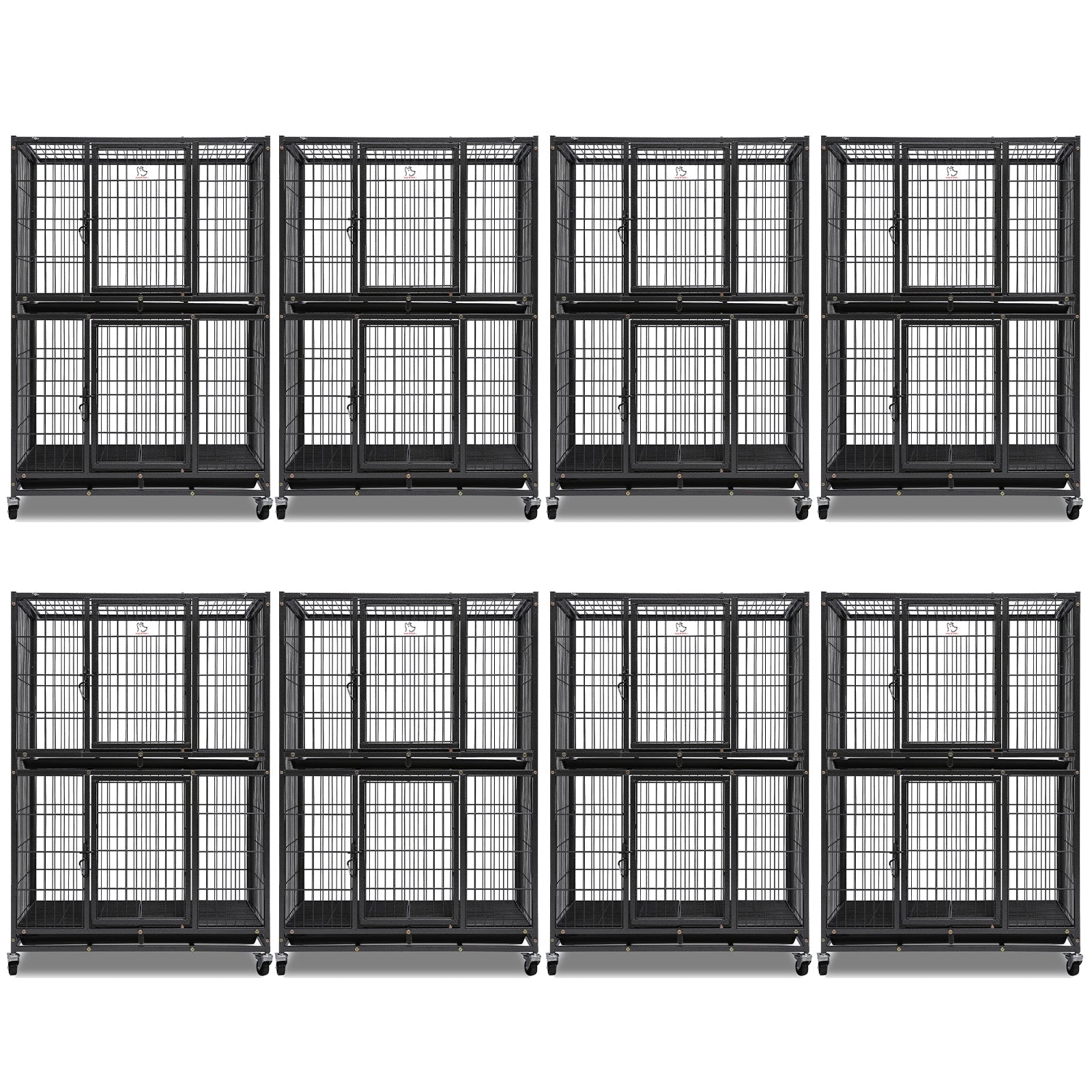 31" Two-Tier Dog Crate 46A 8 Pack