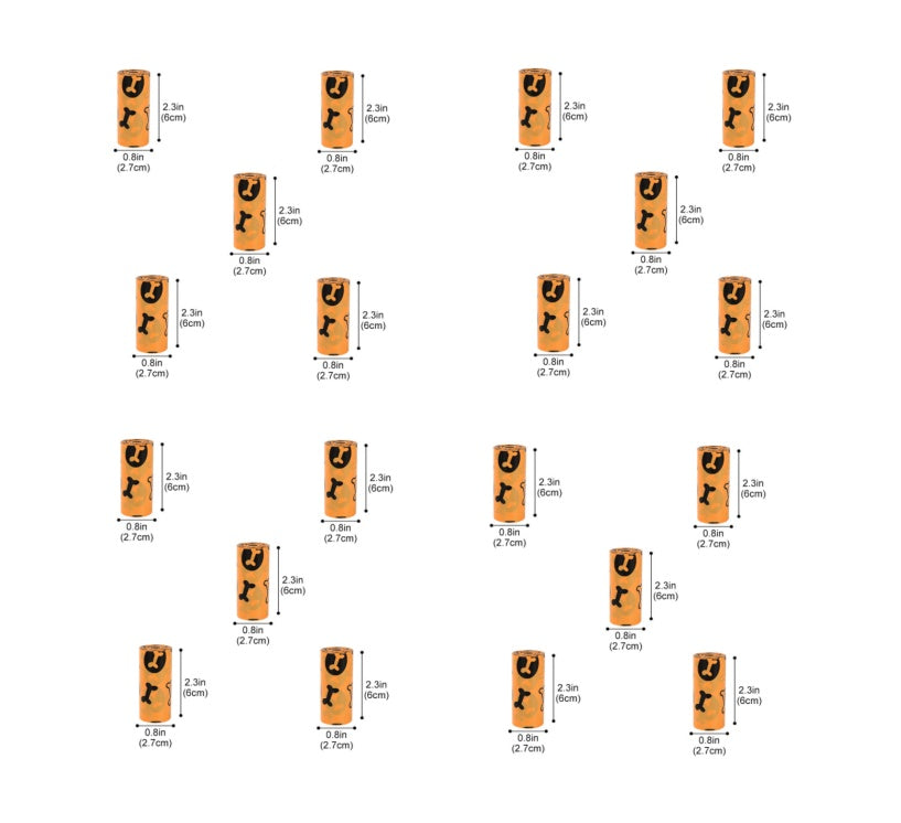 Dog Poop Bag Dog Poop Bag Poop Bag Pet Supplies Orange 20pc