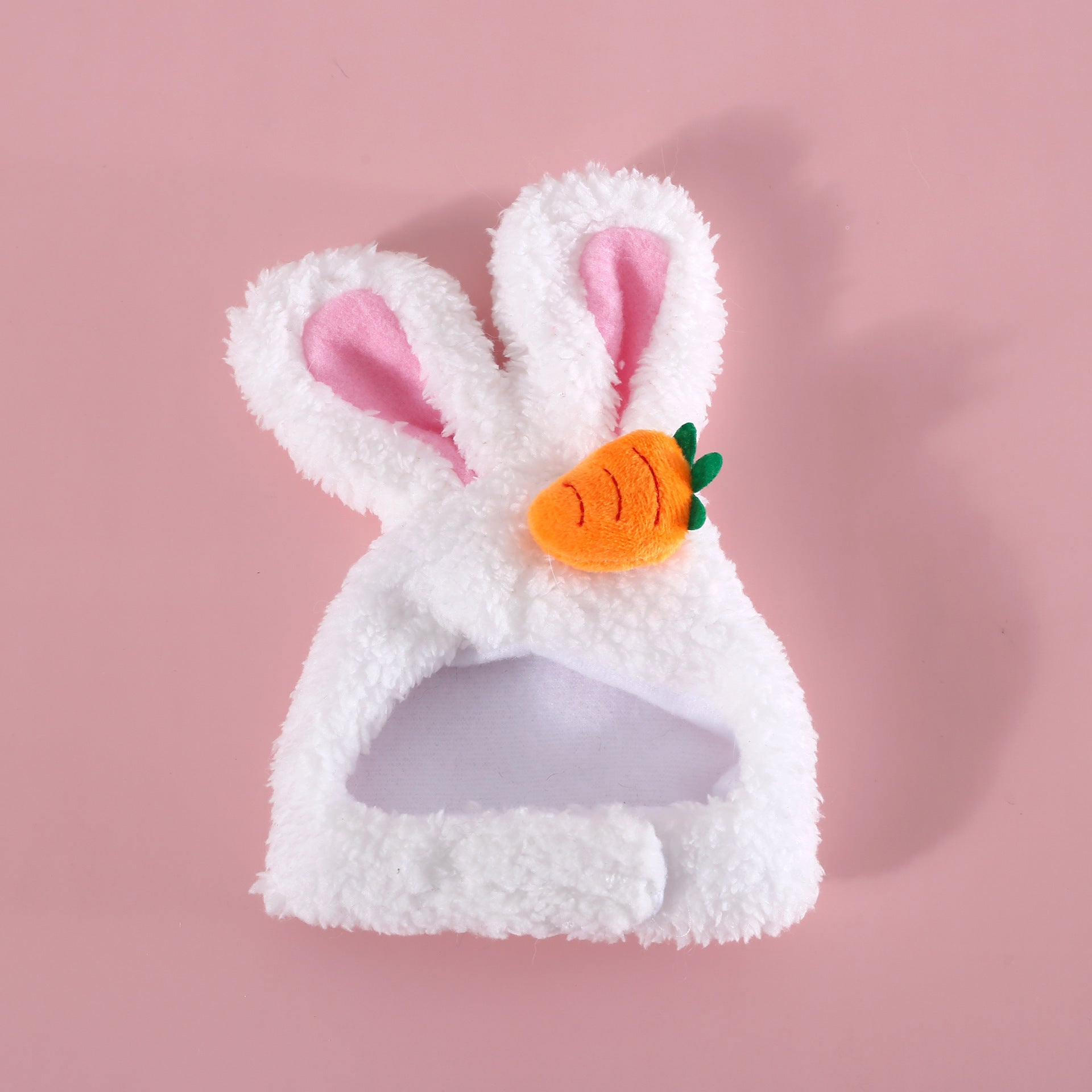 Plush Cartoon Cat Dog Rabbit Ears Cute Easter Decoration Hat Head Cover Pets Products Carrot rabbit hat