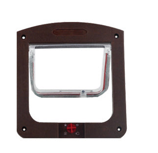 Controllable Two-way Door For Free Entry And Exit Of Pets Brown