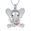 Elephant Cremation Necklace Pendant