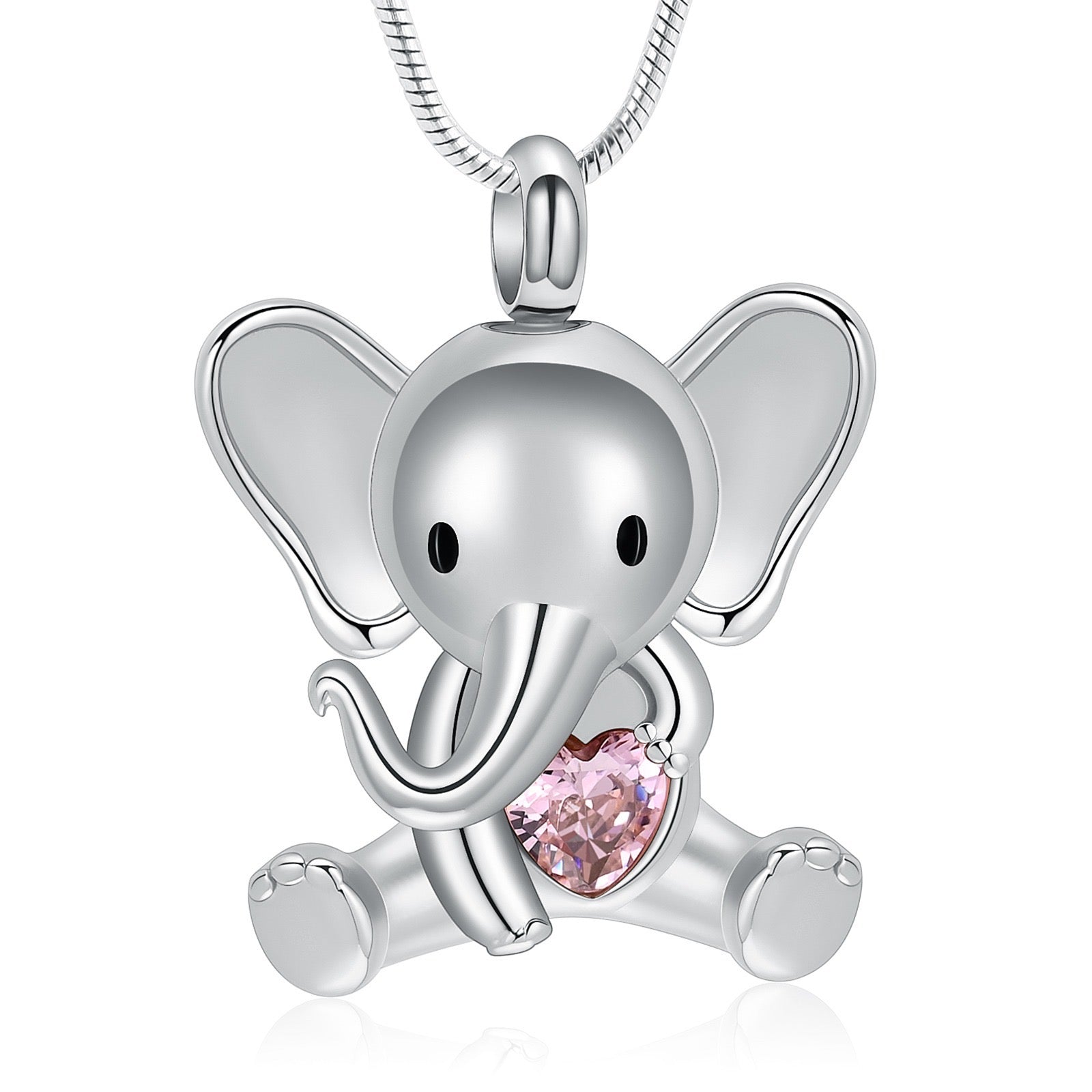 Elephant Cremation Necklace Pendant