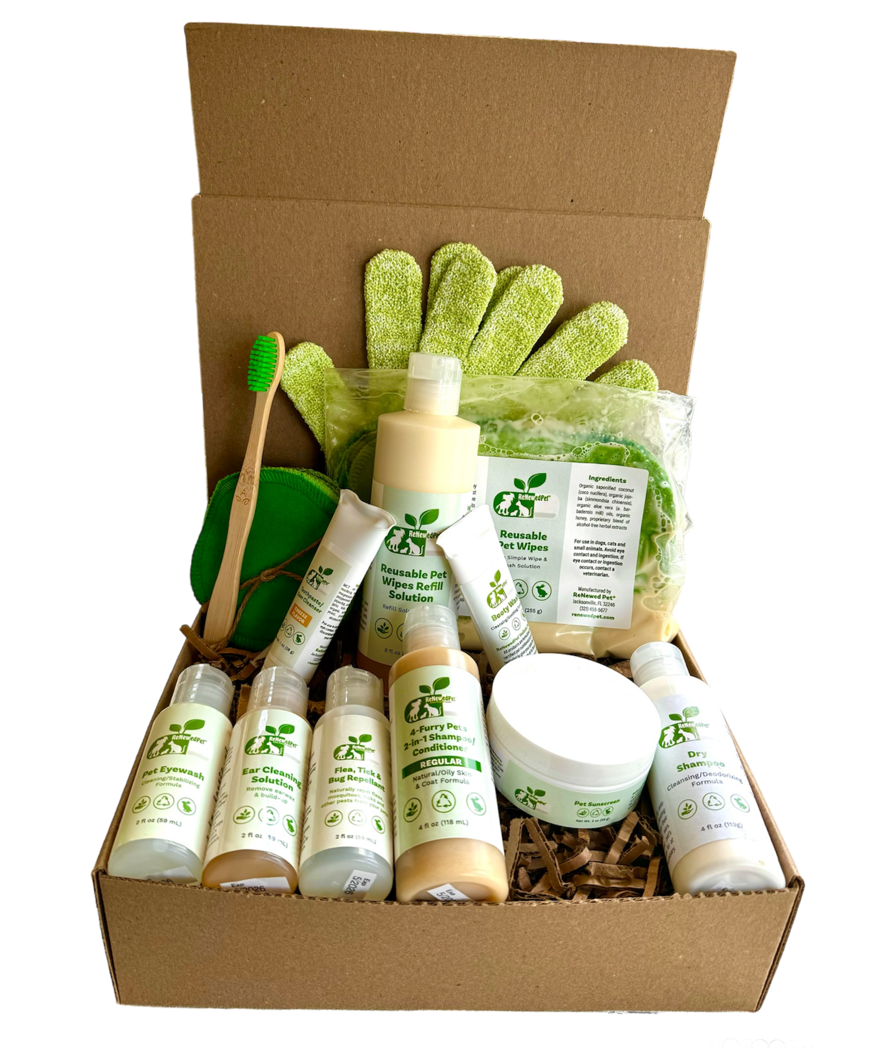 4-FURRY PETS ULTIMATE GROOMING KIT HALF SIZE ($8.33 oz.)