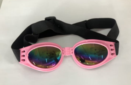 Dog Sunglasses Foldable Medium Size Waterproof Goggles UV Protection Glasses For Pets Pink
