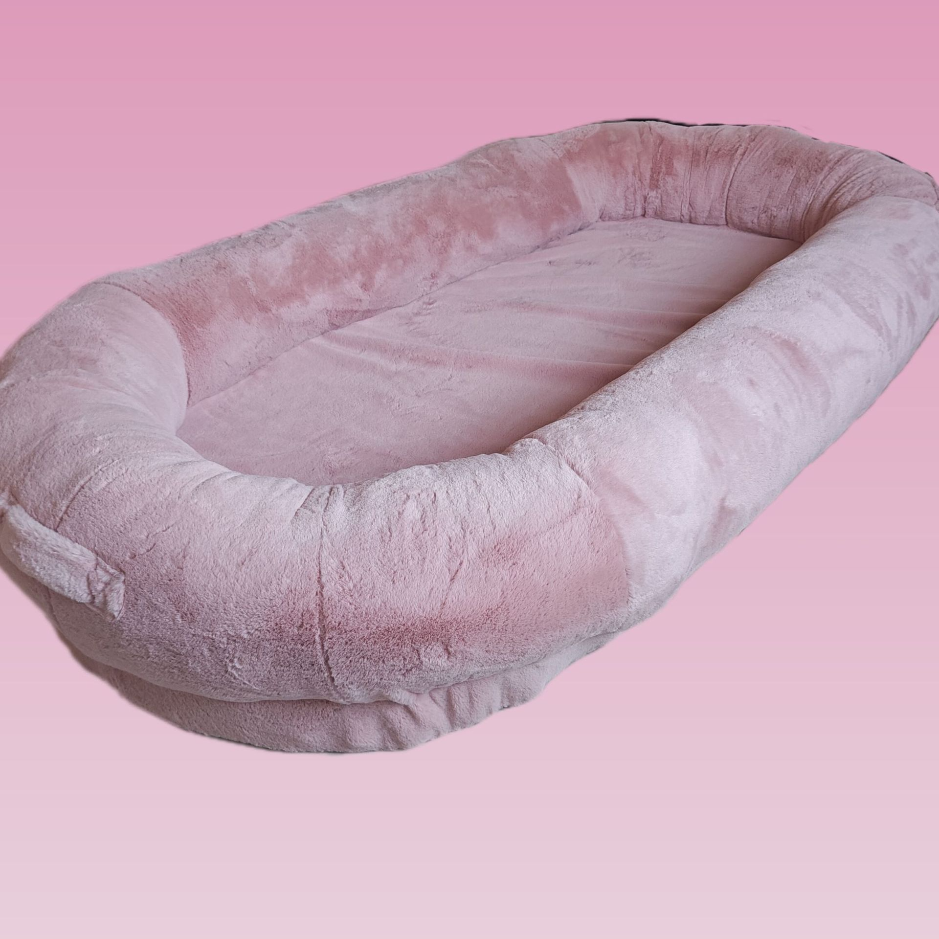 Oversized Human Dog Bed - Removable & Washable Coral Pink Regular-135x85x30CM n a