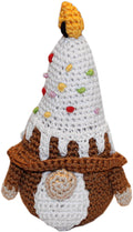 Birthday Gnome Crocheted Knit Knack Pet Toy