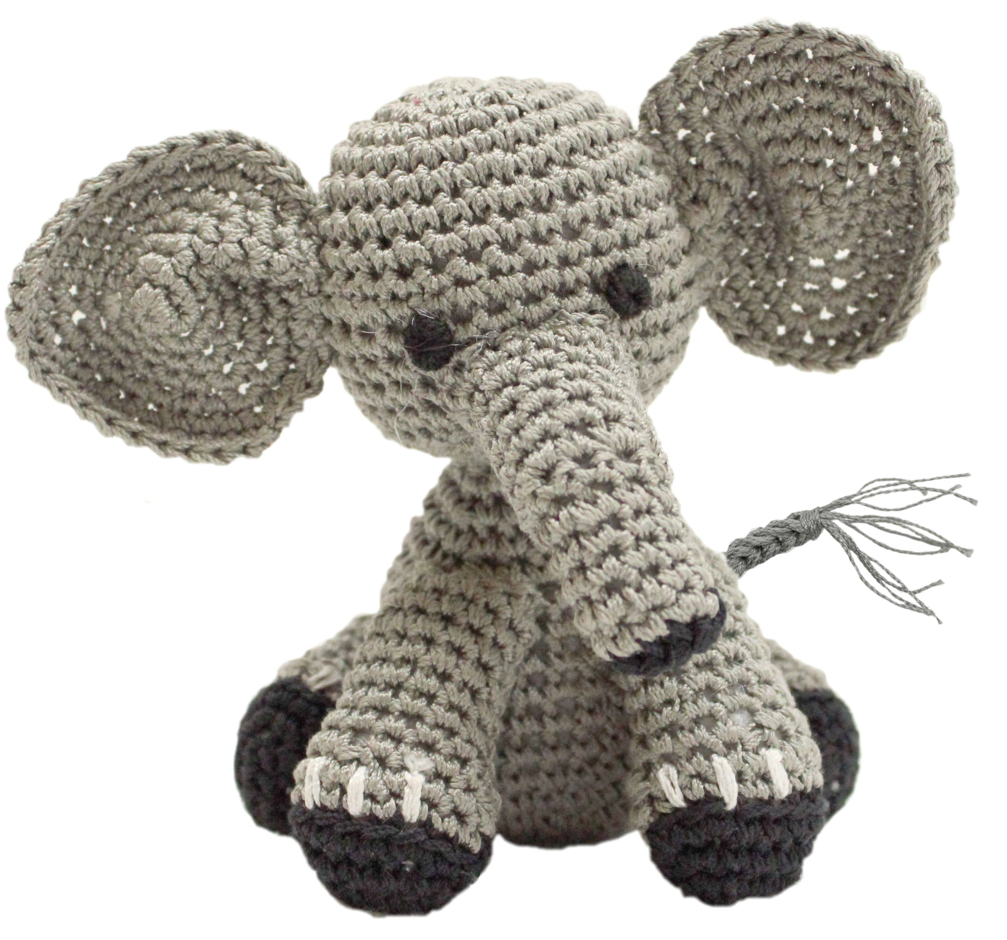 Elephant Crocheted Knit Knack Pet Toy