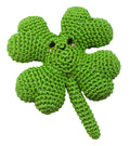 Lucky 4 Leaf Clover Shamrock Crocheted Knit Knack Pet Toy