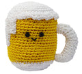 Mugsy Beer Mug Crocheted Knit Knack Pet Toy