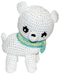 Polar Bear Crocheted Knit Knack Pet Toy