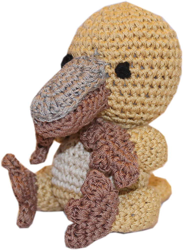 Puddles the Platypus Crocheted Knit Knack Pet Toy
