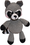 Rowdy The Trash Panda Raccoon Crocheted Knit Knack Pet Toy