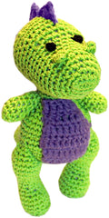 Dex the T-Rex Crocheted Knit Knack Pet Toy