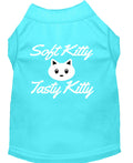 Pet Shirt "Soft Kitty, Tasty Kitty" Aqua