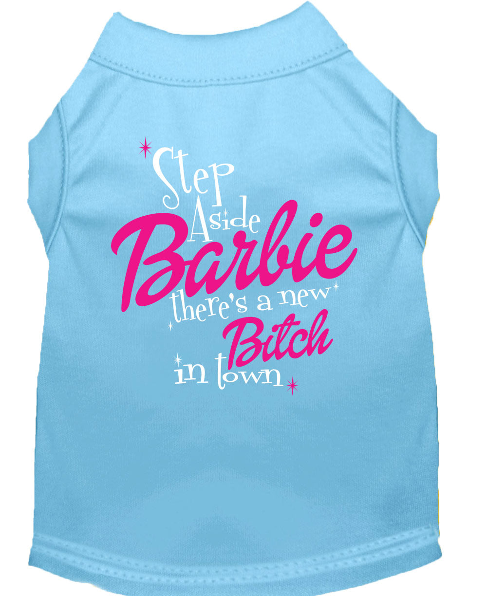 Step Aside There's a New Bitch Pet Shirt Baby Blue