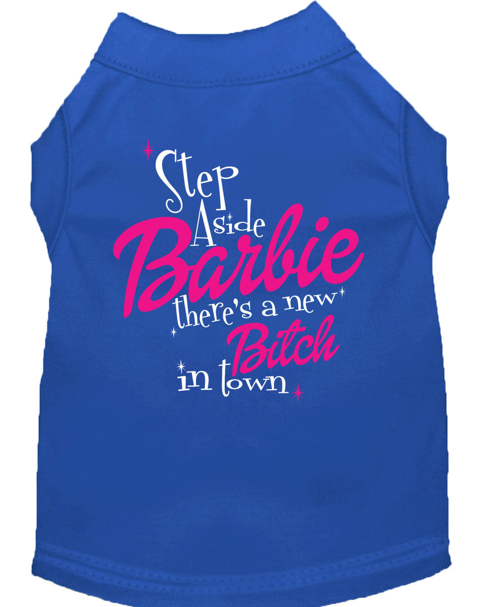 Step Aside There's a New Bitch Pet Shirt Blue