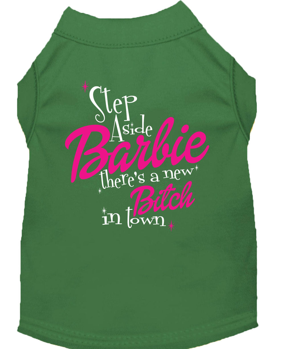 Step Aside There's a New Bitch Pet Shirt Emerald Green