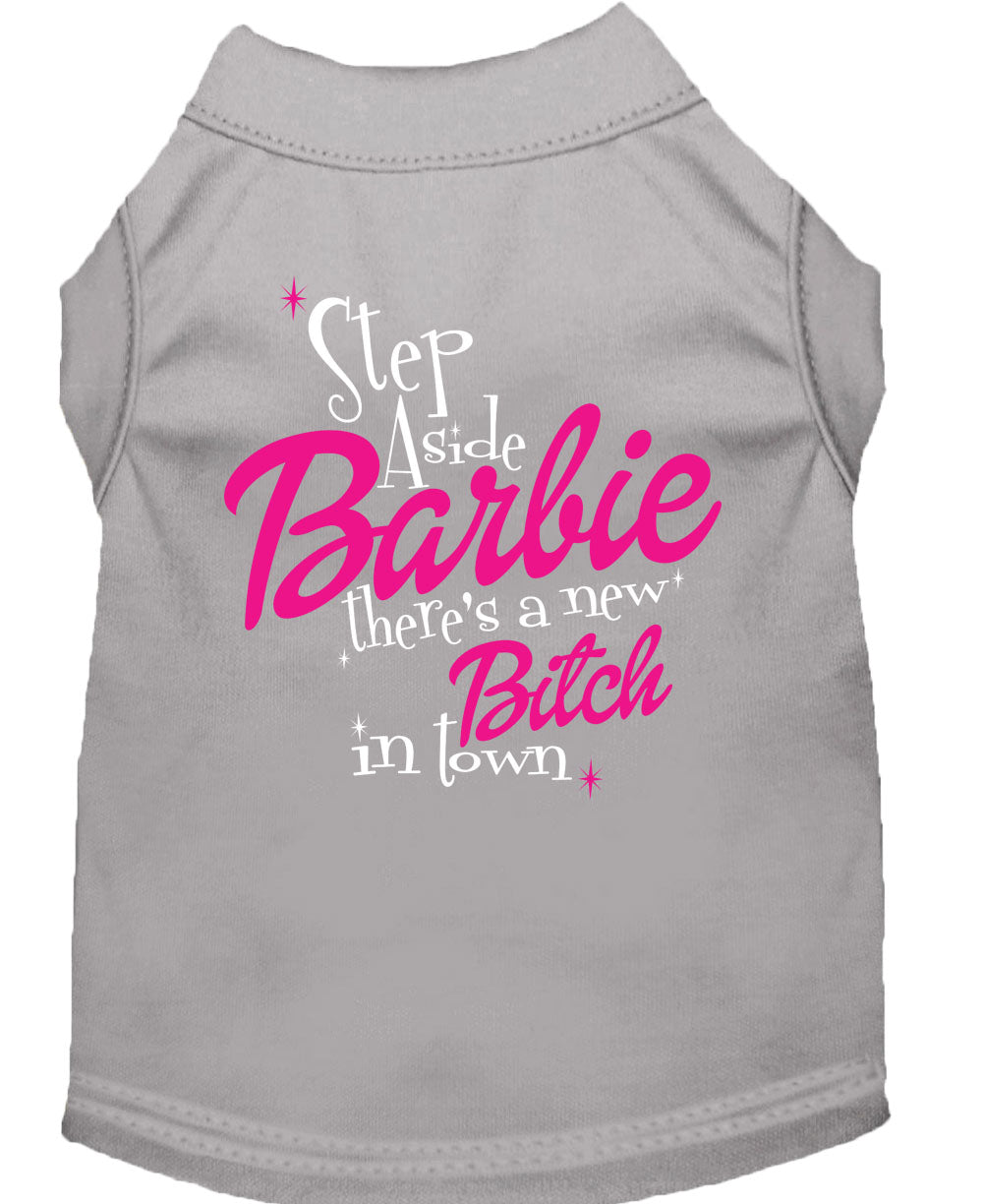 Step Aside There's a New Bitch Pet Shirt Gray