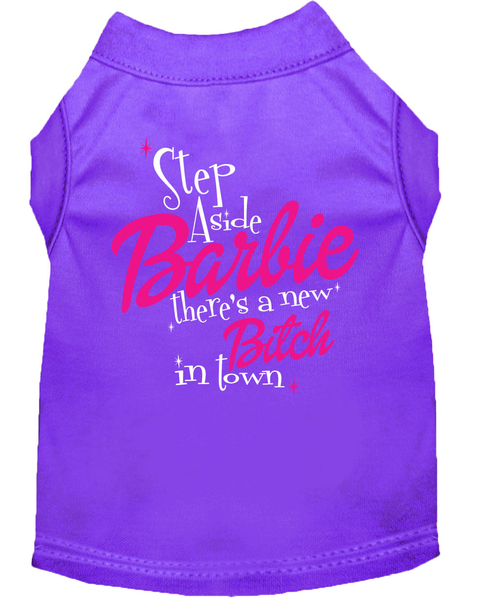 Step Aside There's a New Bitch Pet Shirt Purple