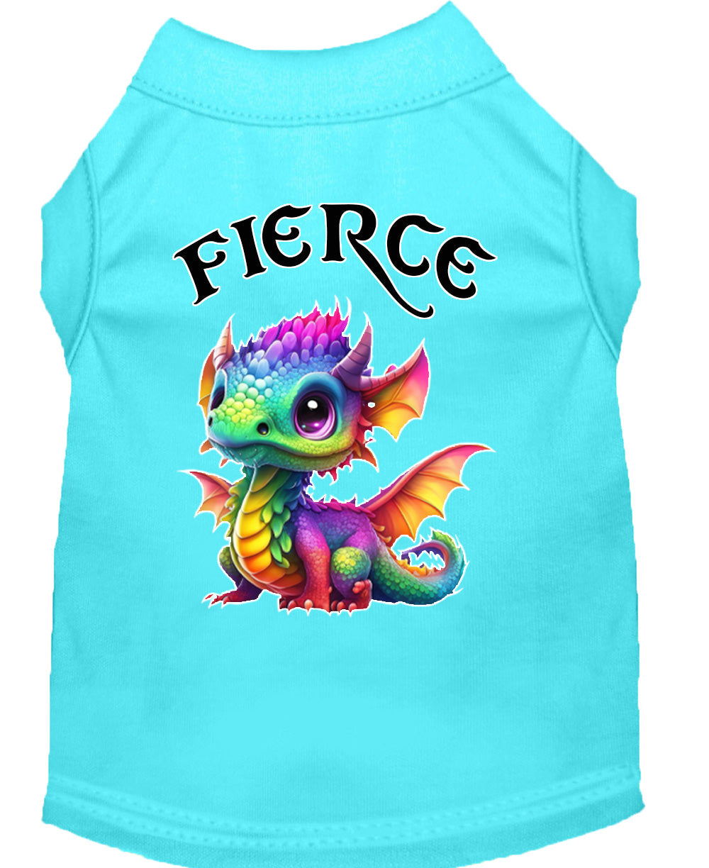 Fierce Dragon Pet Shirt Aqua