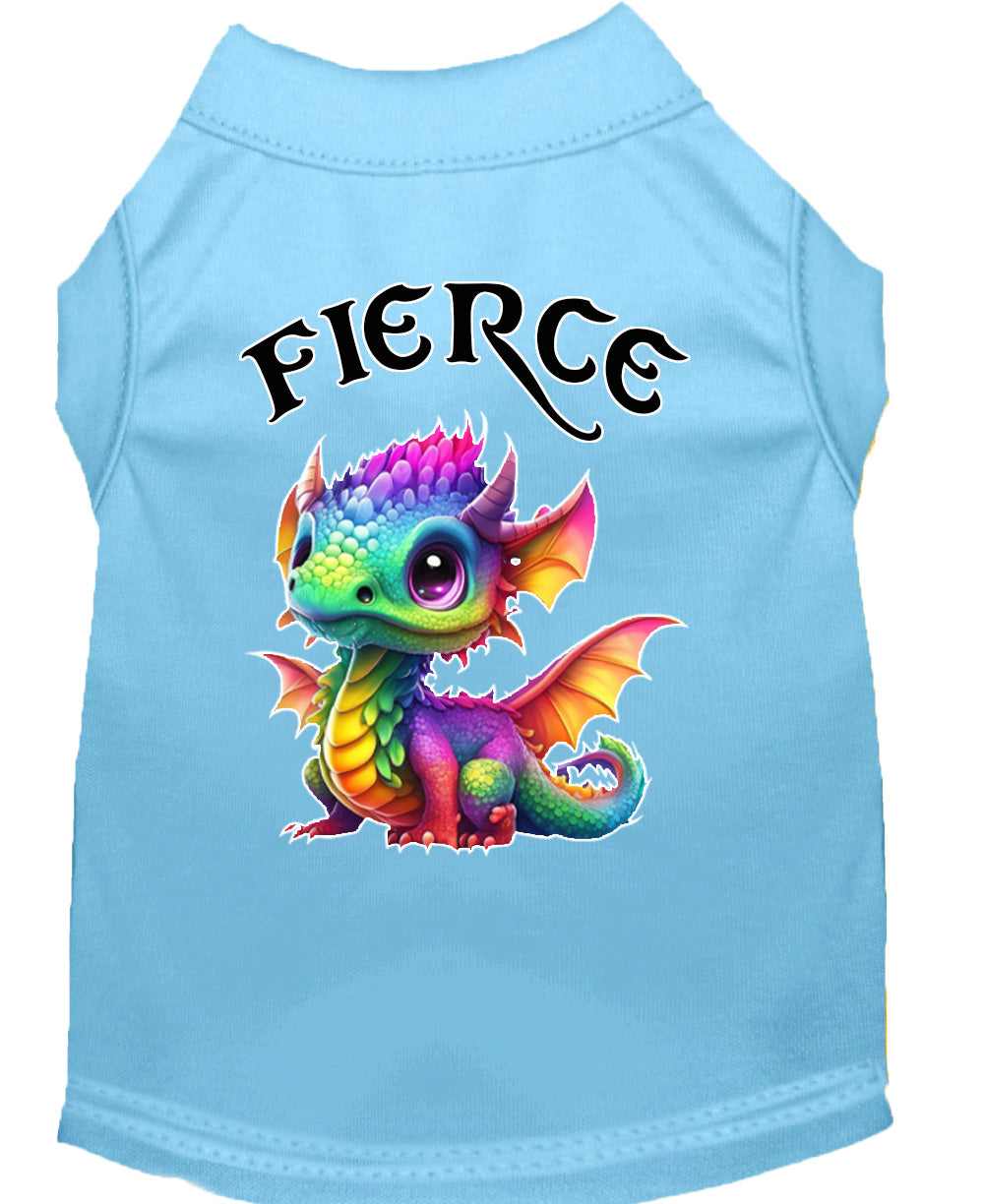Fierce Dragon Pet Shirt Baby Blue