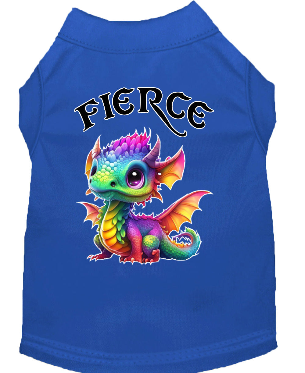 Fierce Dragon Pet Shirt Blue