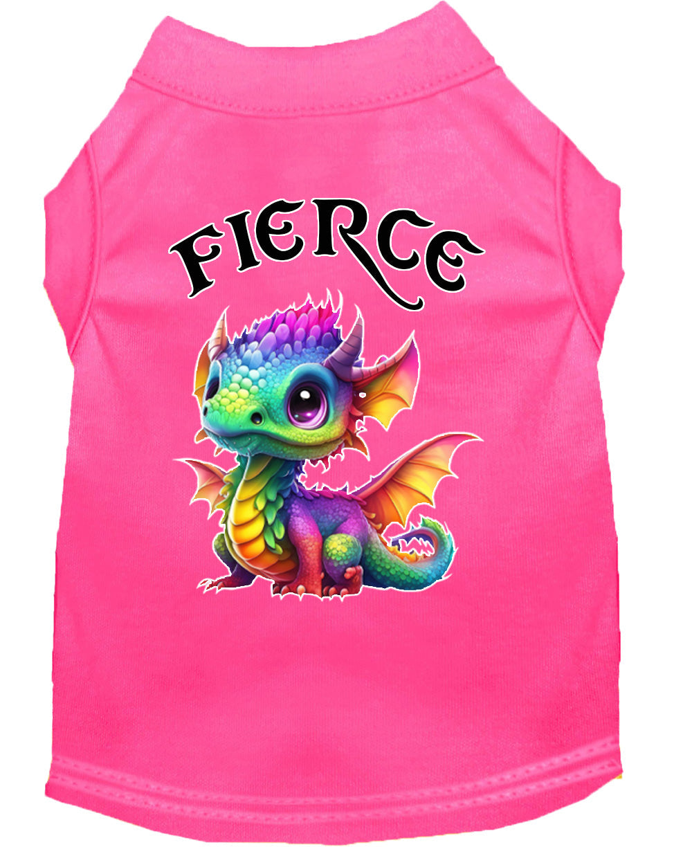 Fierce Dragon Pet Shirt Bright Pink
