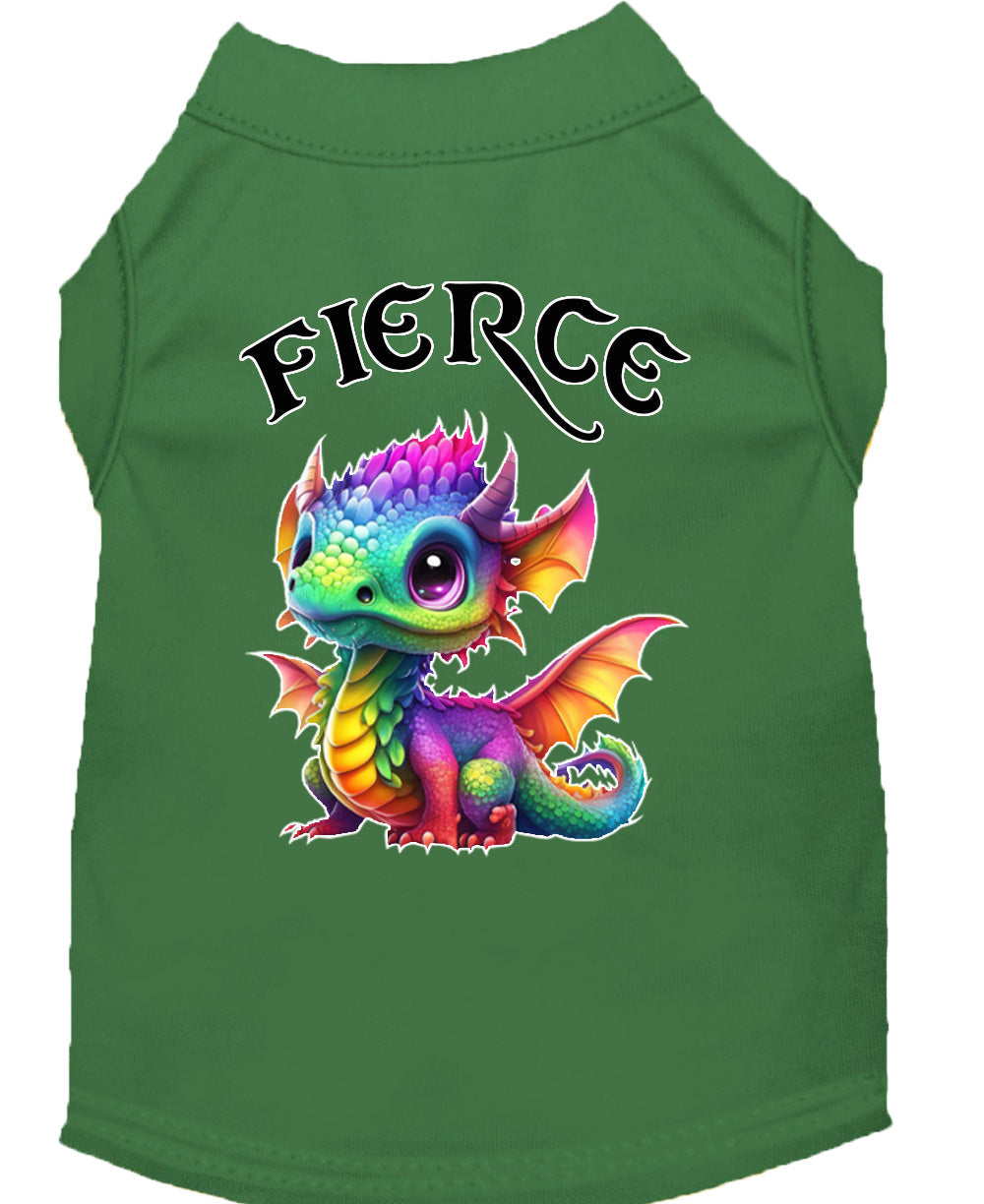 Fierce Dragon Pet Shirt Emerald Green