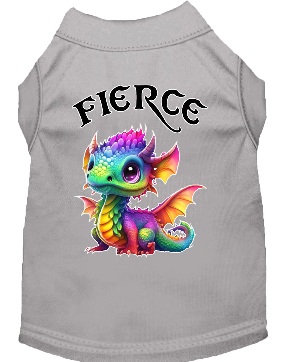 Fierce Dragon Pet Shirt Gray