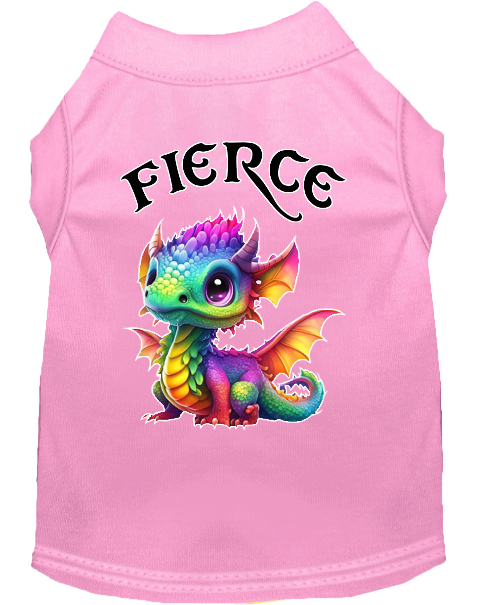 Fierce Dragon Pet Shirt Light Pink