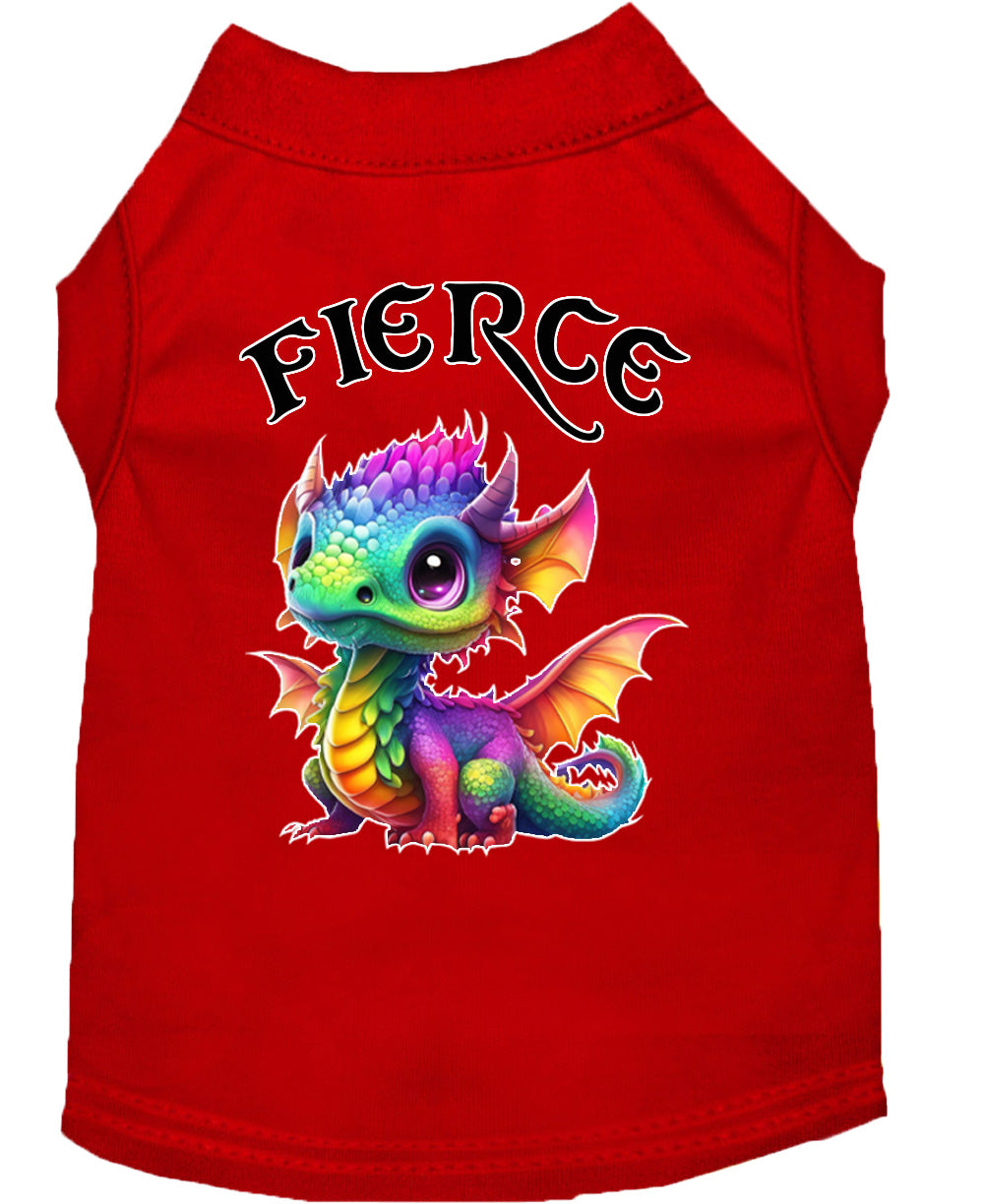 Fierce Dragon Pet Shirt Red