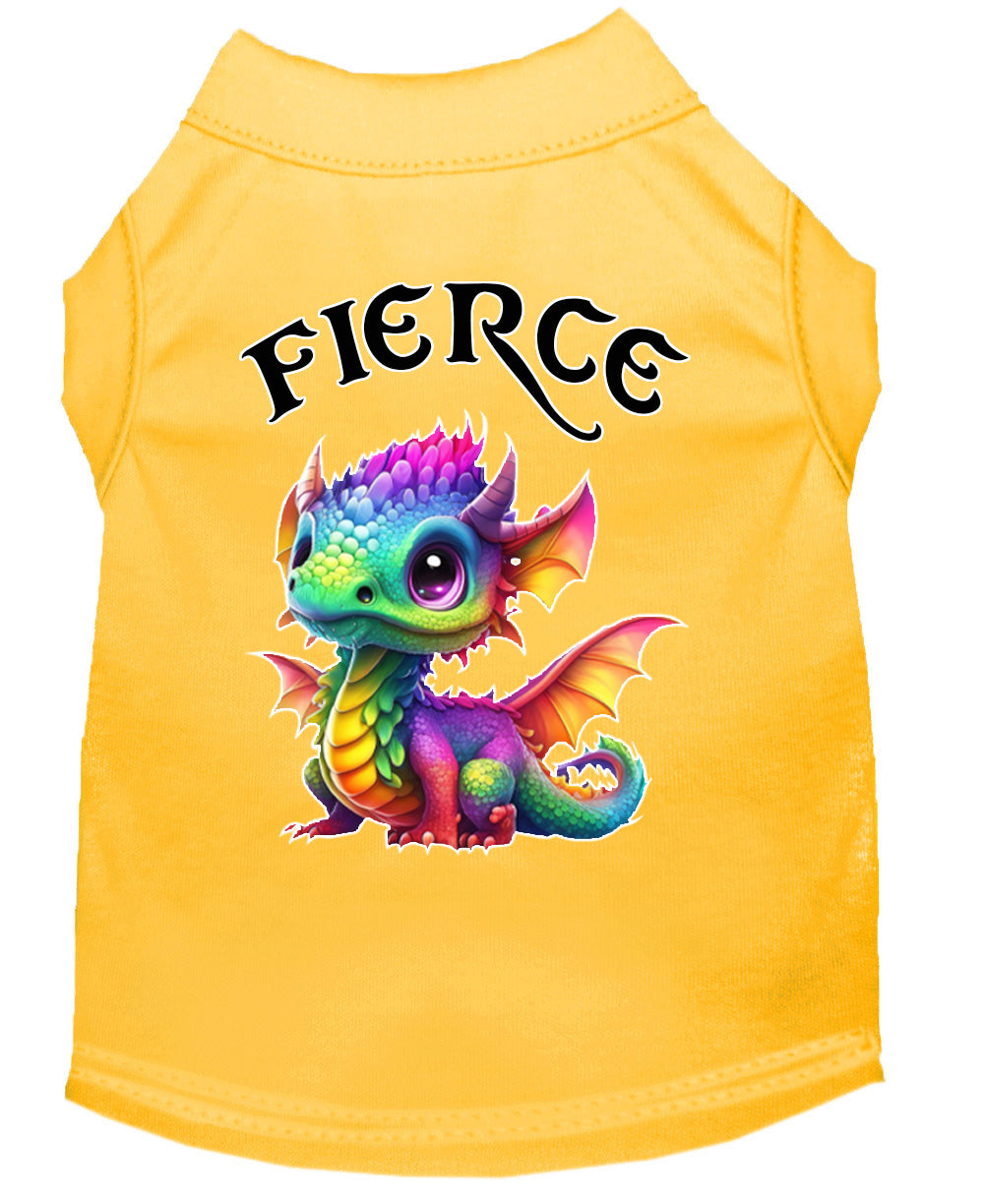 Fierce Dragon Pet Shirt Yellow