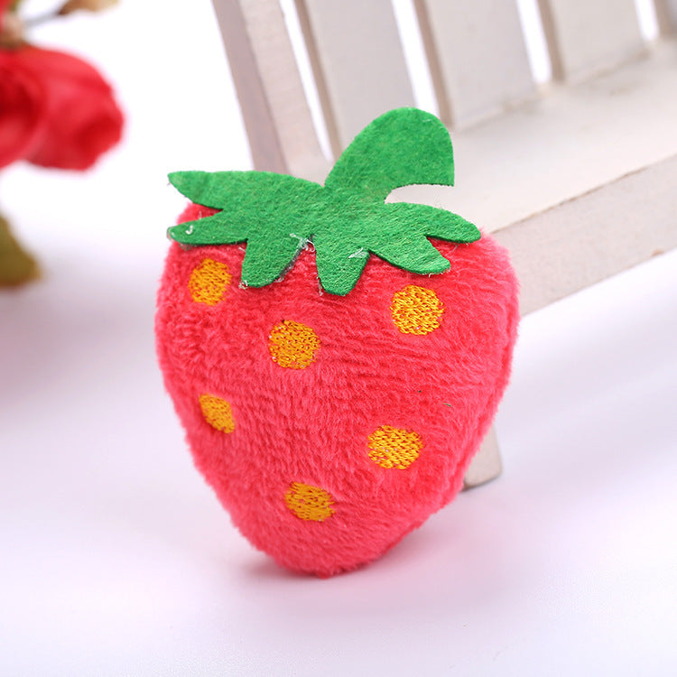 Cat toy cat mint fruit animal plush toy Strawberry