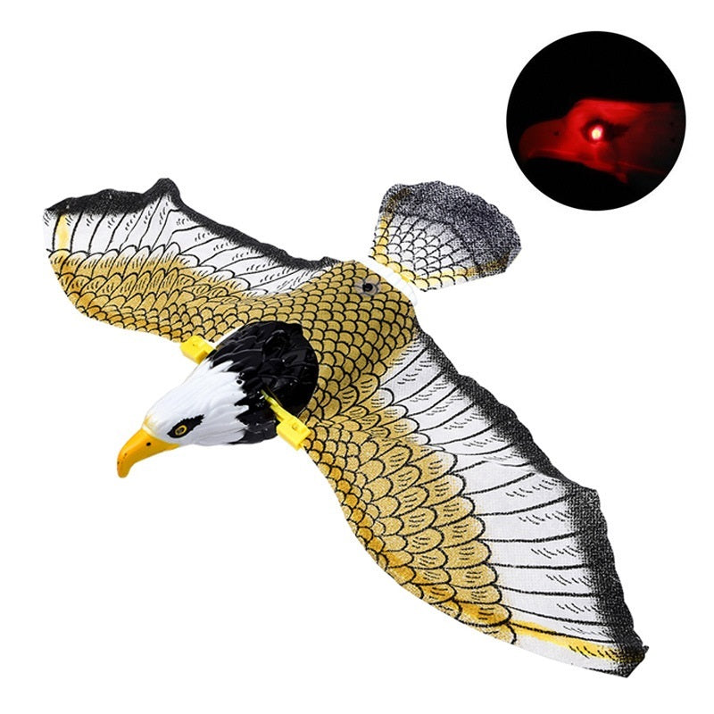 Simulation Bird Cat Interactive Pet Toys Hanging Eagle Flying Teasering Play Kitten Dog Toys Animals Cat Accessories Supplies Hanging eagle voice
