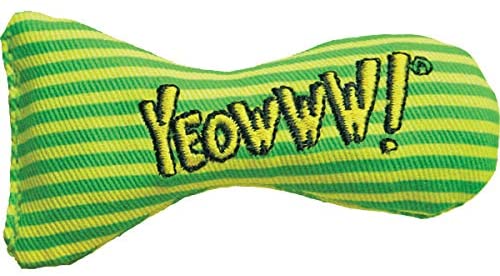 Yeowww! Stinkies Catnip Toys Green Striped