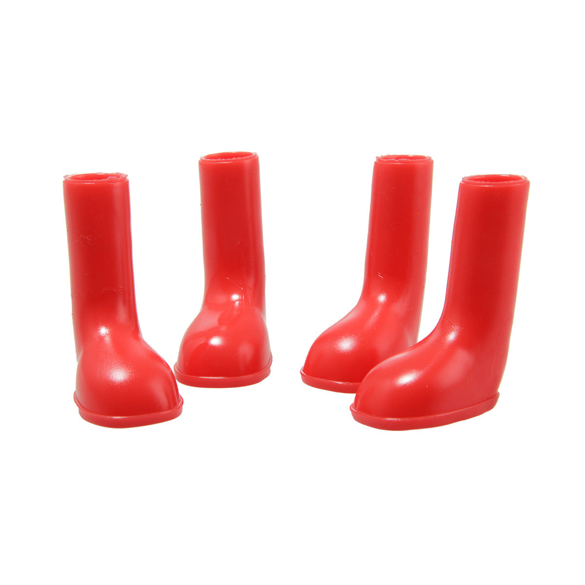 Waterproof rain shoes for pets Red