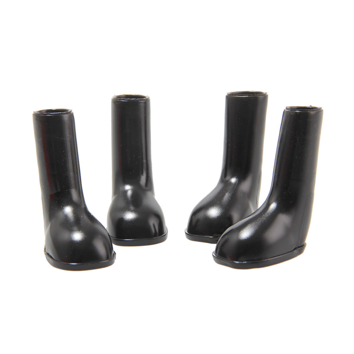 Waterproof rain shoes for pets Black