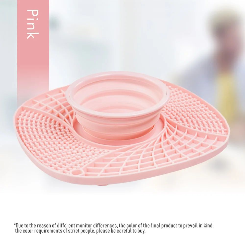 Pet Dog Slow Feeder Bowl Non Slip Puzzle Bowl Anti-Gulping Pet Slower Food Feeding Dishes Cat Bowl For Small Medium Dogs PINK