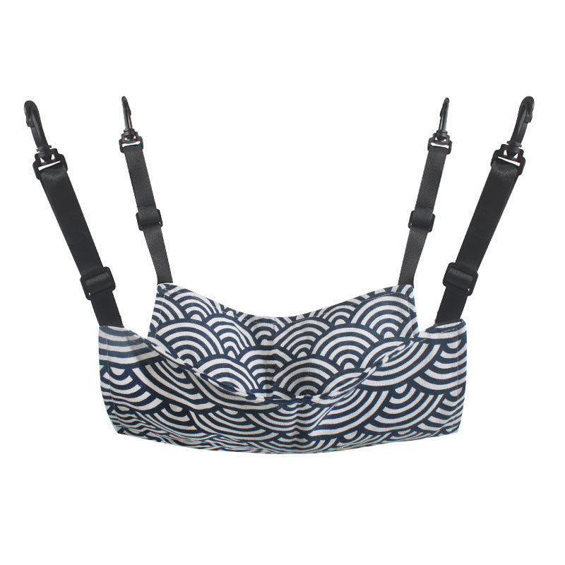Lamb Fleece Cat Hanging Beds Pets Cage Hammock Bed For Kitten Hanging Seat Indoor Durable Winter Cat Bed Kitty Nest Puppy Cushion Pet Products Striped Spring And Autumn