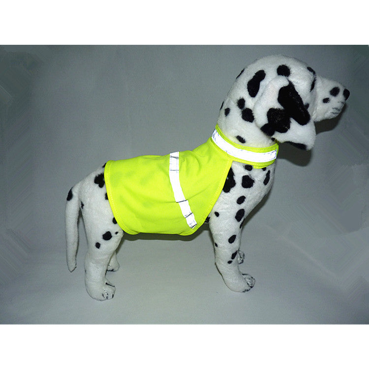 Fluorescent safety dog vest Yellow