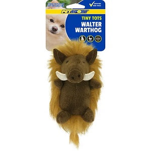 Tiny Tots Plush Dog Toys Walter Warthog